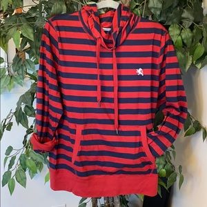 Express Mens Pullover Cowl Neck Hoodie sz Large